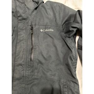 Columbia Men's Coat OmniHeat Size Medium Detachable hood Dark Heather Gray